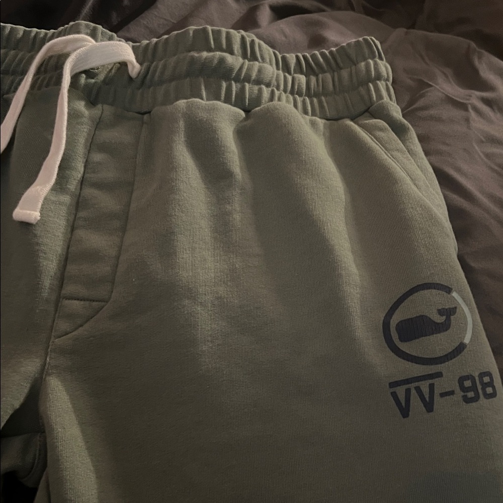 Vineyard Vines Green Joggers with Blue Logo